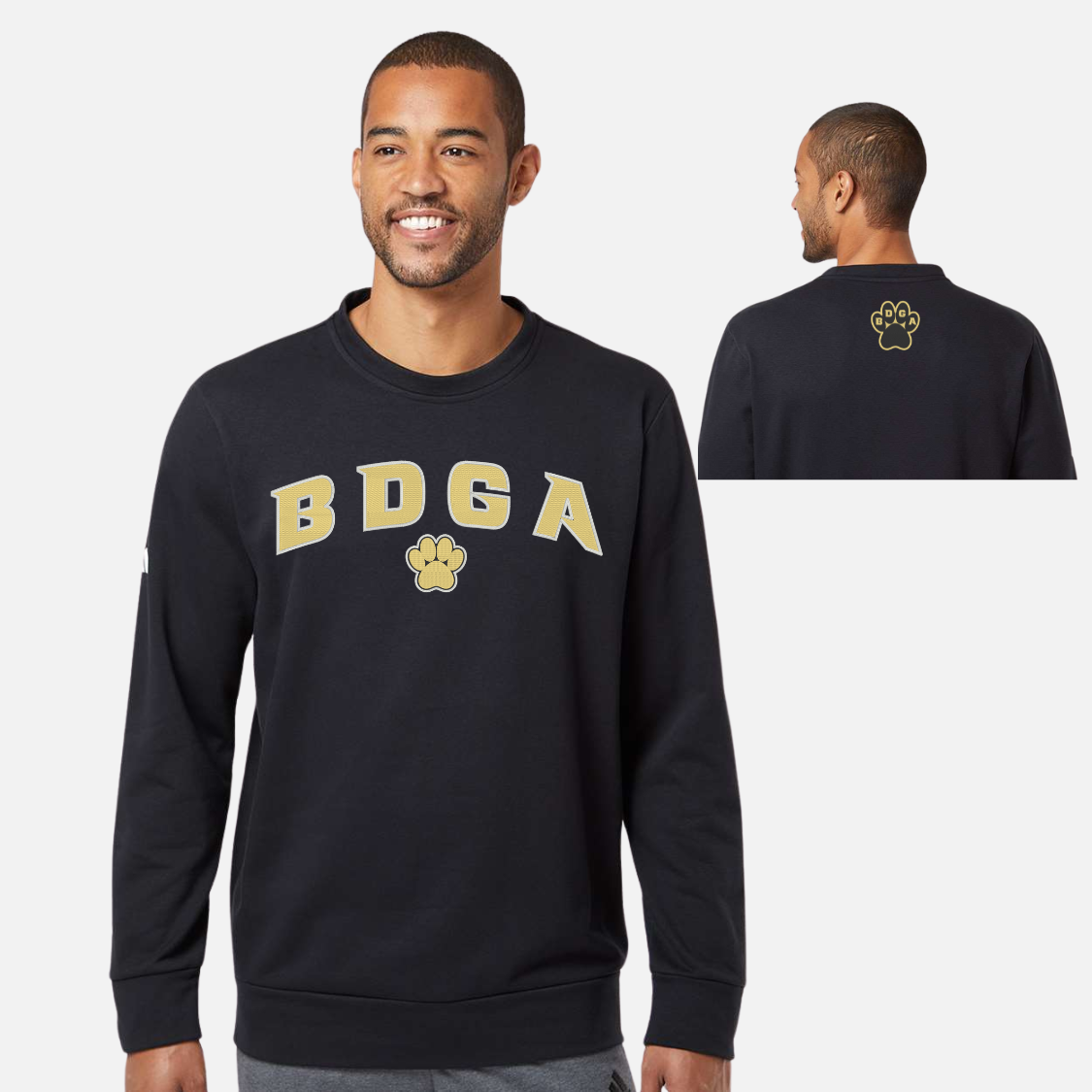 BDGA Embroidery Adidas Fleece Crew