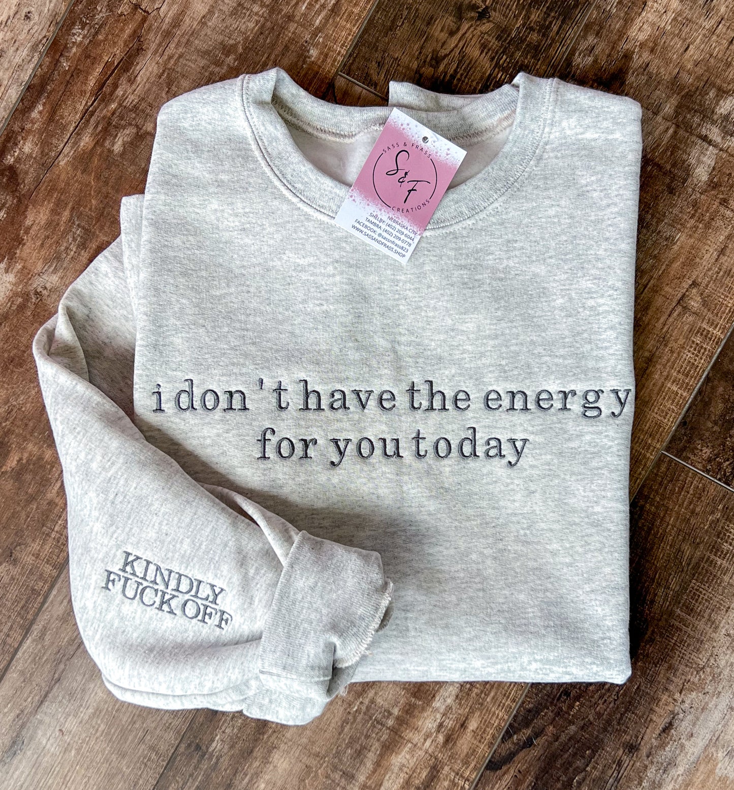 I don’t have the ENERGY for you today