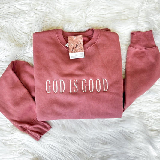 GOD IS GOOD Embroidery