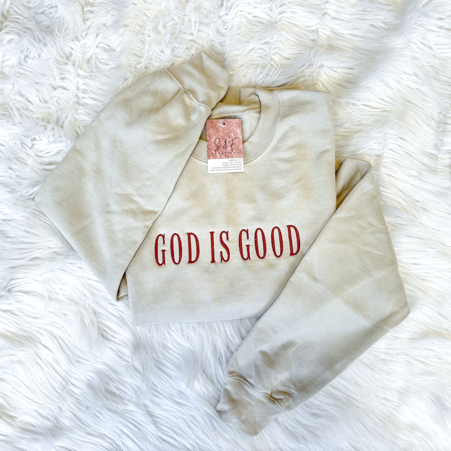 GOD IS GOOD Embroidery