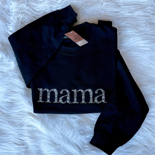 mama floral Embroidery
