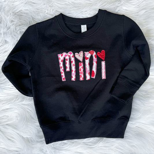 MINI Appliqué - Valentine Fabric Toddler & Youth