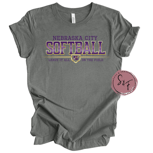 Nebraska City 14U Softball - Deep Heather Grey Youth & Toddler