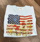 Floral American Flag Tee