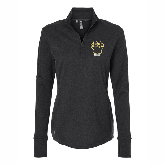 PAW Embroidered Adidas 1/4 Zip Sweater - Womens