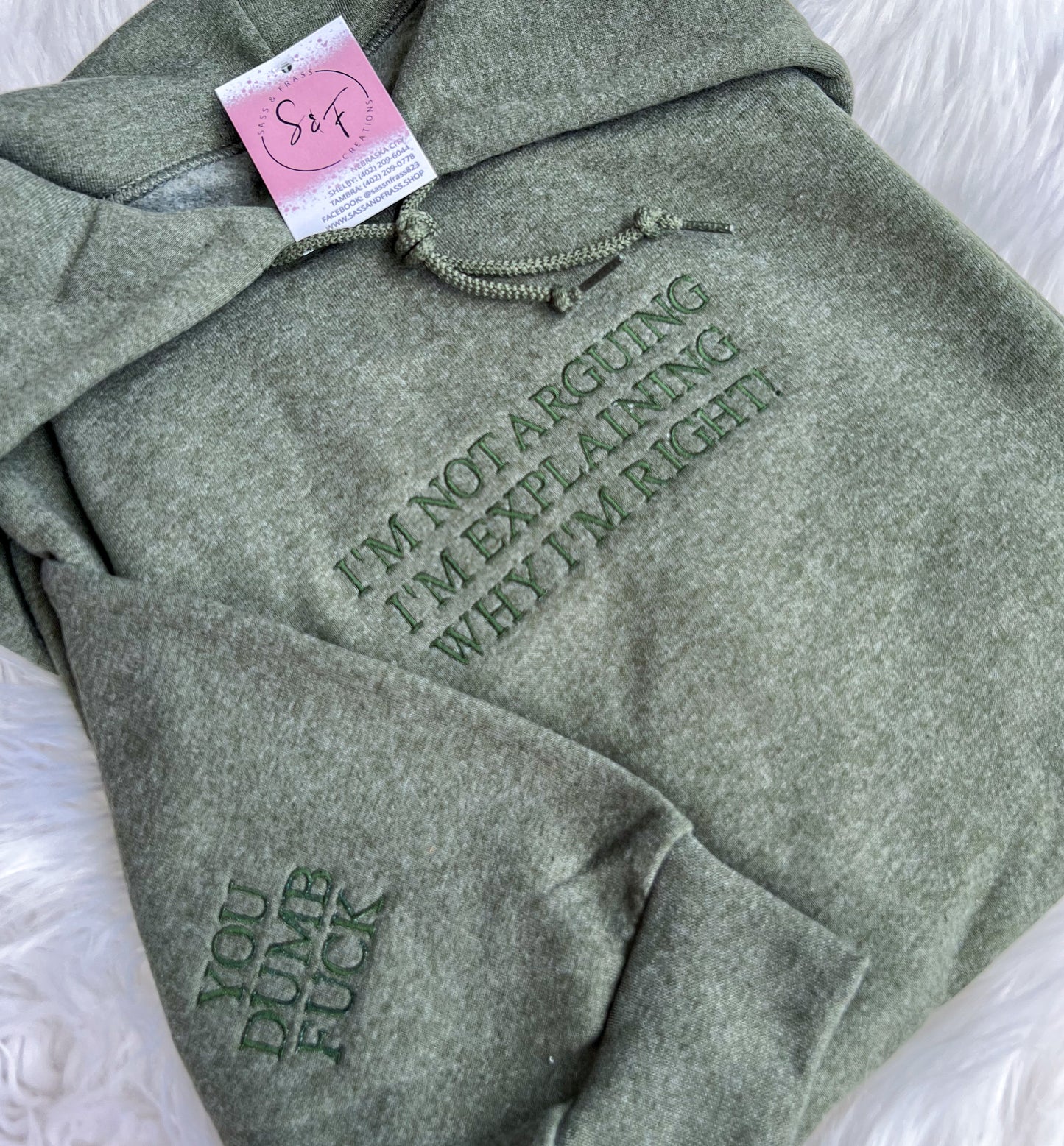 I’m not arguing, I’m explaining why I’m right