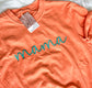 mama Cursive Embroidery - Melon Short Sleeve