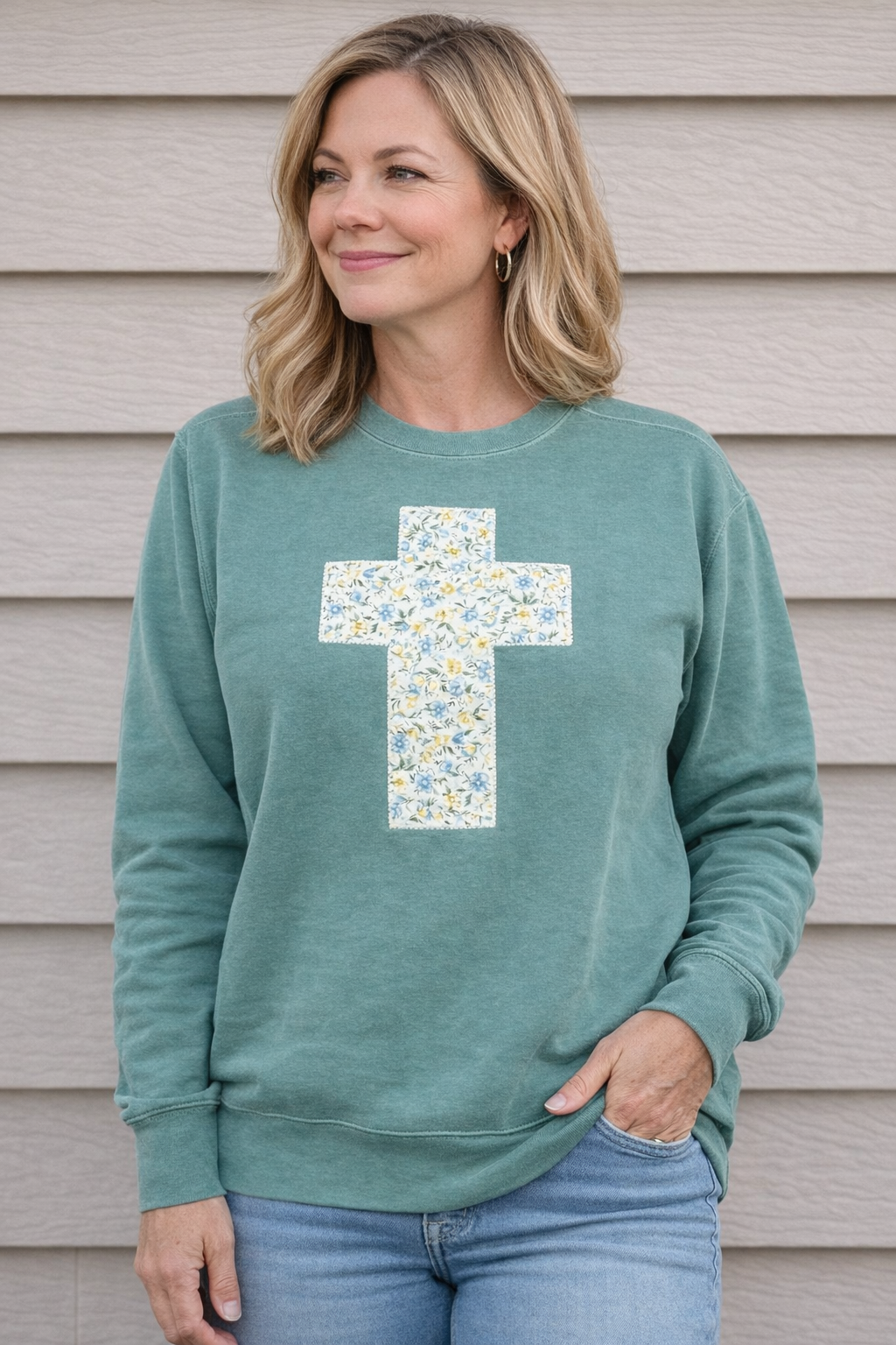 Quilted Appliqué Cross