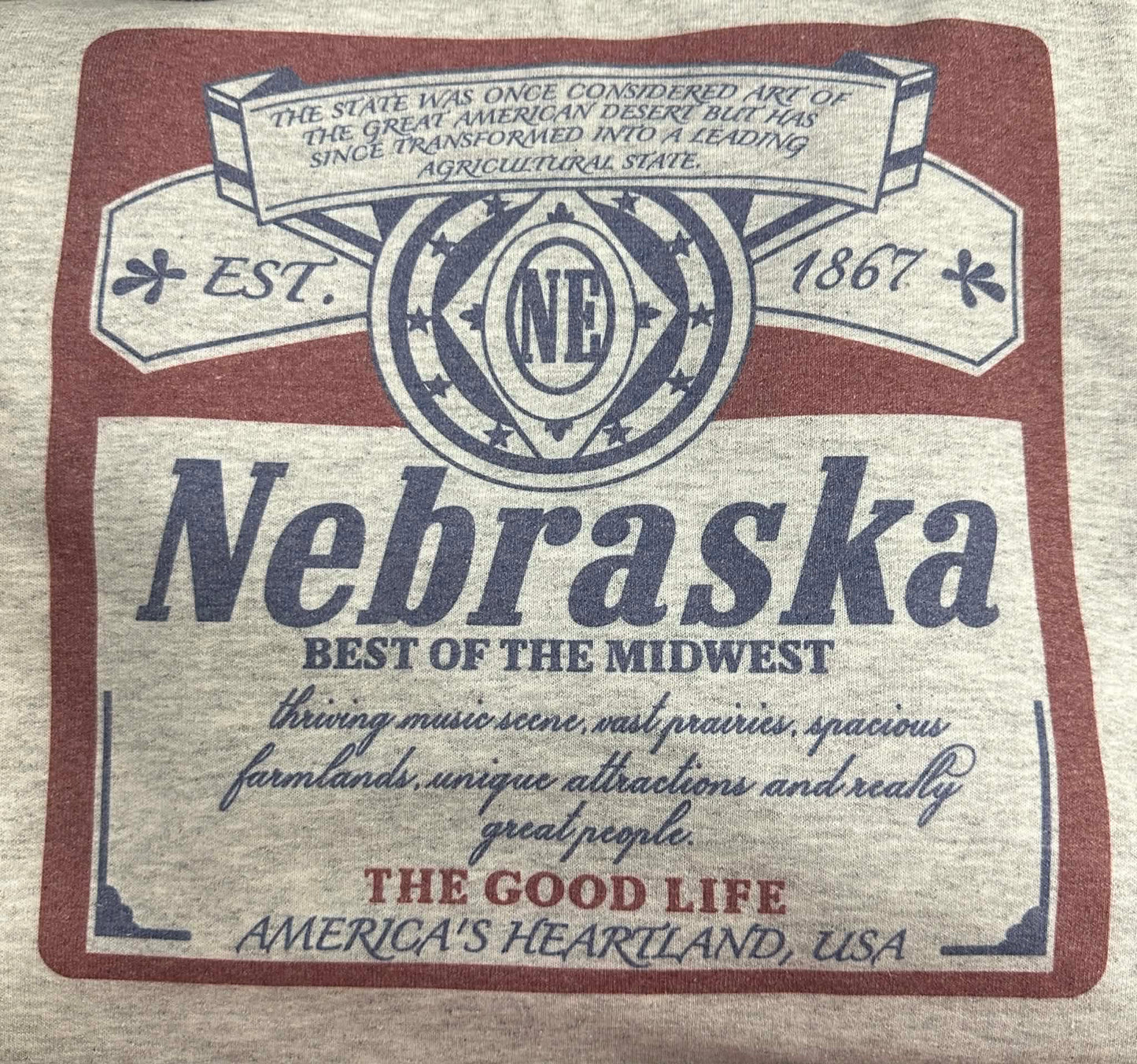 Best of the Midwest - Nebraska - Crewneck or Crop top