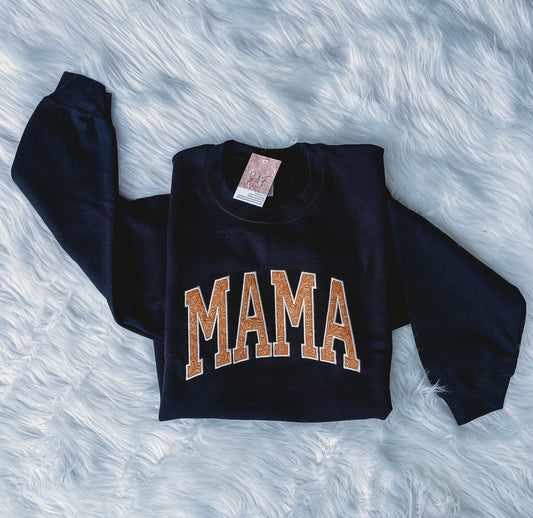 MAMA Paisley Leather Pattern Embroidery